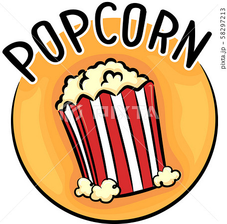 Icon Popcorn Illustrationのイラスト素材