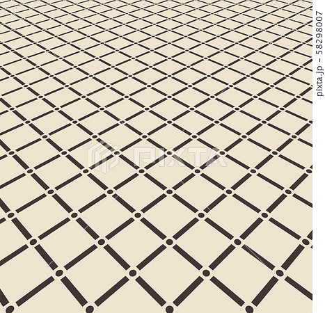 Abstract brown square with circle joint pattern 58298007