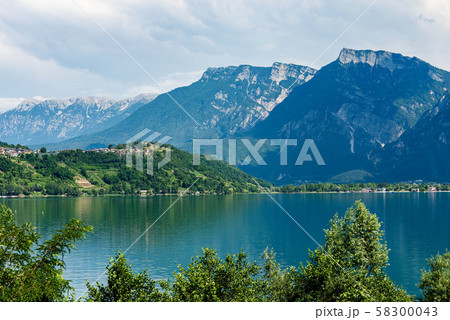 Lake Caldonazzo and Italian Alps - Trentino-Alto Adige Italy 58300043