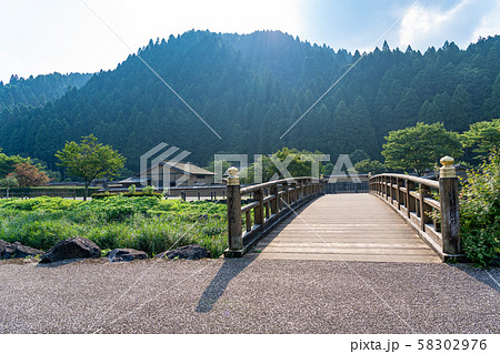 福井県 一乗谷朝倉氏遺跡 一乗谷川にかかる橋 おやかたはし 福井県 一乗谷朝倉氏遺跡 一乗谷川にかかる橋 おやかたはし 58302976