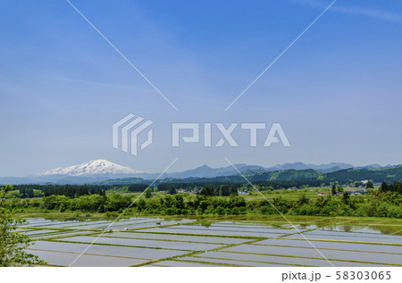 田植前の四季奏でるまち金山 58303065