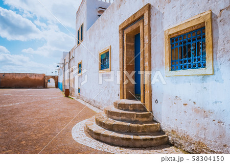 Morocco, Rabat, blue streets of old town Medina Morocco, Rabat, blue streets of old town Medina 58304150