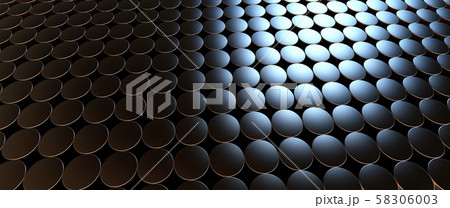 Copper cylinder pattern background. 3D rendering. Copper cylinder pattern background. 3D rendering. 58306003