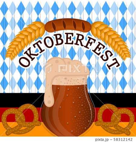 Oktoberfest poster illustration 58312142