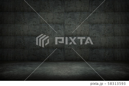 Empty space grungy concrete wall 58313593