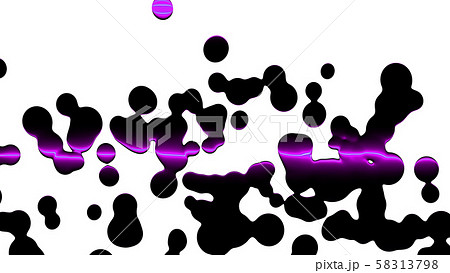 CGレーザー　液体に反射するレーザー光線 58313798