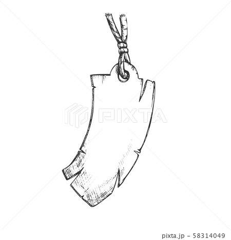 Label Tag In Rectangular Shape Monochrome Vector 58314049