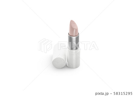 Blank white opened lipstick tube with lid mockup, isolated Blank white opened lipstick tube with lid mockup, isolated 58315295