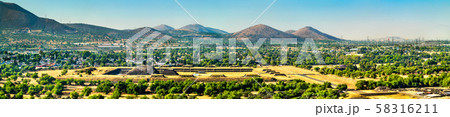 View of Teotihuacan in Mexico 58316211