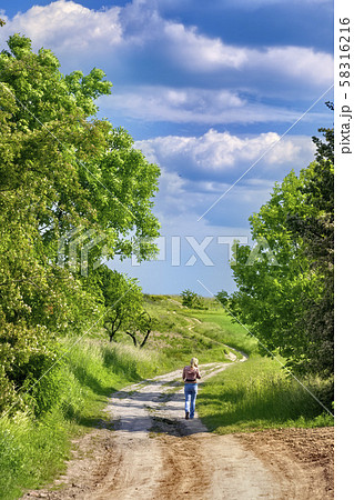 Beautiful landscape in Southern Poland near Walbrzych 58316216