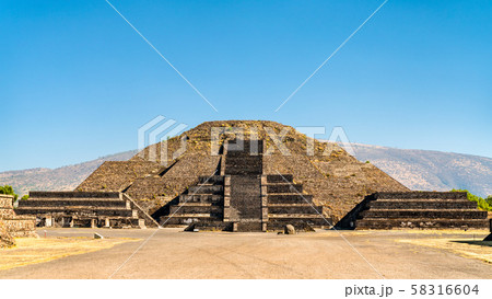 Pyramid of the Moon at Teotihuacan in Mexico 58316604