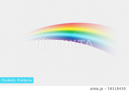 Isolated vector rainbow on transparent  58318430