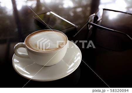 cup of latte coffee 58320094