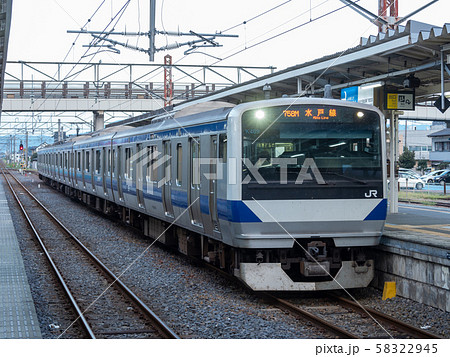 JR水戸線　普通電車　下館駅 58322945