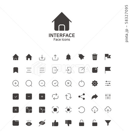 Modern thin line flat design icons set for website and app design 089 58327095