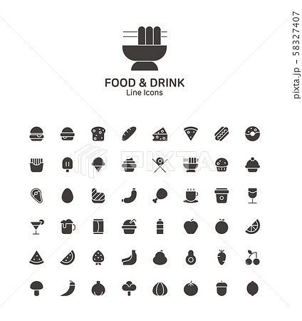 Modern thin line flat design icons set for website and app design 081 58327407