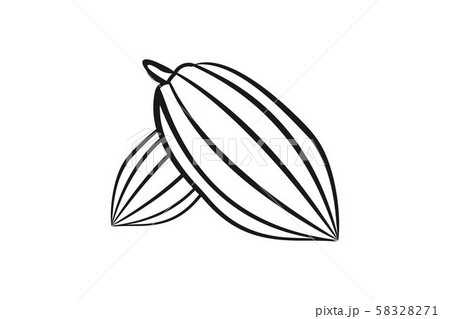 cacao bean, mono line logo Designs Inspiration 58328271