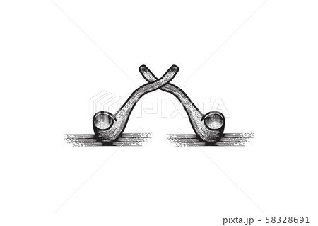 smoke pipe logo Designs Inspiration Isolated on 58328691