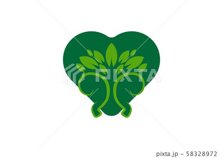 tree and love, environmental care logo tree and love, environmental care logo 58328972