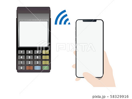 スマホで電子決済 58329916