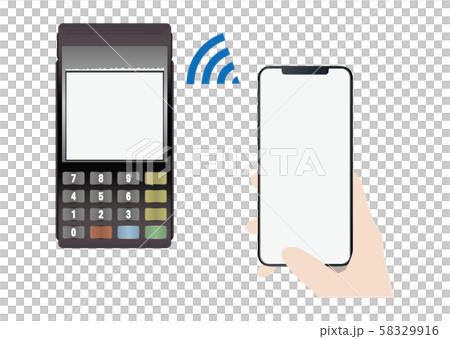 スマホで電子決済 58329916