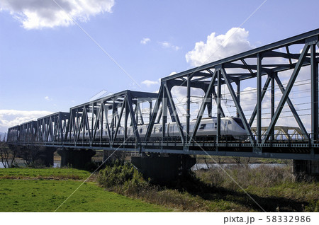 東海道線 揖斐川 長良川橋梁 東海道線 揖斐川 長良川橋梁 58332986