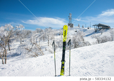 Landscape of Nozawa Onsen in winter , Nagano, Japan. 58334132