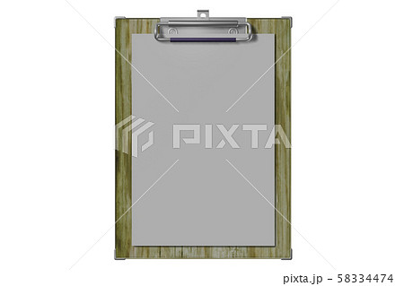 クリップボード(コンピューターグラフィック/透過素材) クリップボード(コンピューターグラフィック/透過素材) 58334474