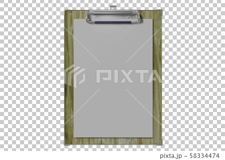 クリップボード(コンピューターグラフィック/透過素材) クリップボード(コンピューターグラフィック/透過素材) 58334474