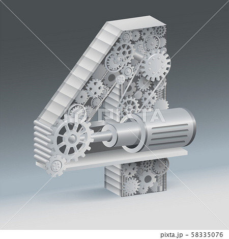 industry 4 alphabet concept of industrial business. vector realistic. industry 4 alphabet concept of industrial business. vector realistic. 58335076