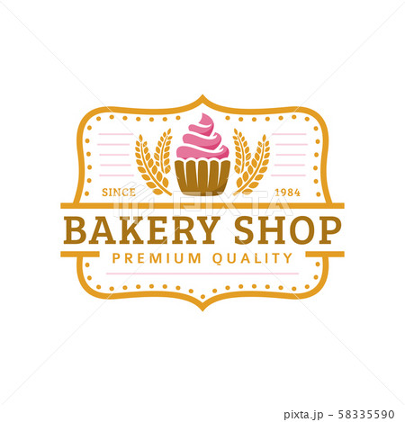 Bakery logo template, vector illustration. Bakery 58335590