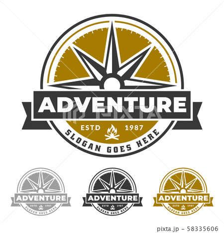 Compass Logo For Adventure Life Outdoor Andのイラスト素材