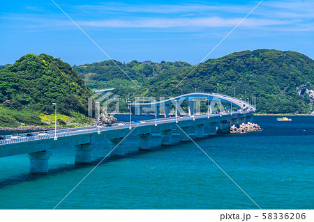《山口県》夏の角島大橋 58336206