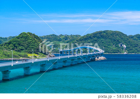 《山口県》夏の角島大橋 58336208