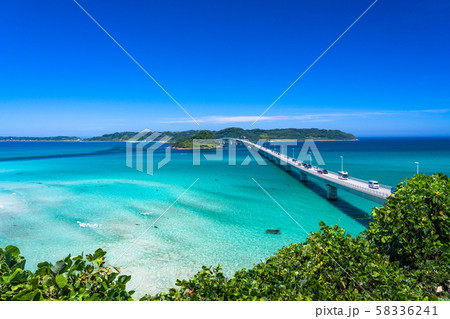《山口県》夏の角島大橋 《山口県》夏の角島大橋 58336241