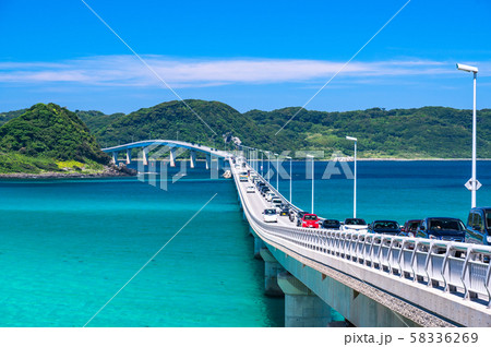 《山口県》夏の角島大橋 58336269