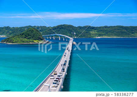《山口県》夏の角島大橋 58336277