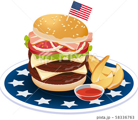 ハンバーガー 58336763