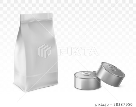 Preserved pet, baby food packaging vector set Preserved pet, baby food packaging vector set 58337950