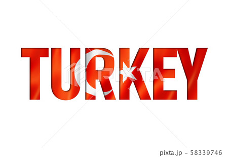 turkey flag text font 58339746