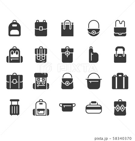 Bag icon set.Vector illustration 58340370