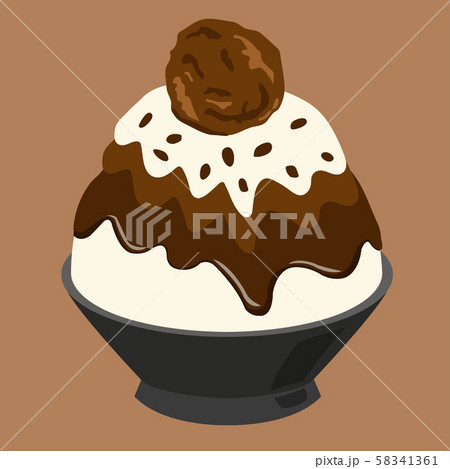 Dessert Korean or Bingsu Chocolate Dessert Korean or Bingsu Chocolate 58341361