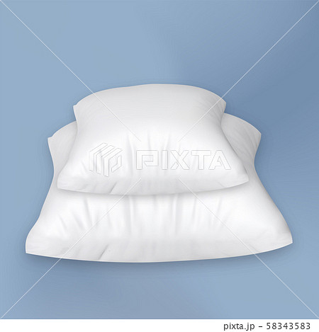 Pillow Stack For Comfortable Relax Sleep Vector 58343583