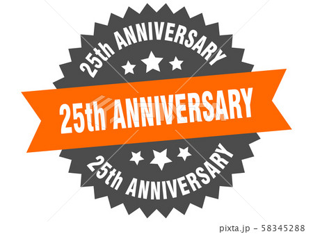 25th anniversary sign. 25th anniversary 58345288