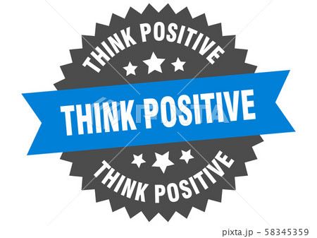 think positive sign. think positive blue-black 58345359