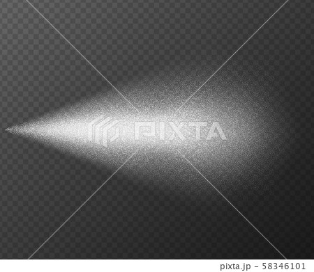 Realistic water spray effect isolated on transparent background. 58346101