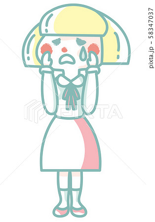 泣いている女の子 泣いている女の子 58347037