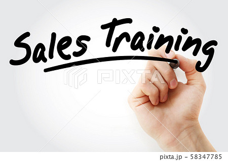 Hand writing Sales Training with marker 58347785