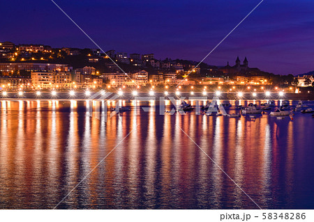 サンセバスチャン・夜景 サンセバスチャン・夜景 58348286