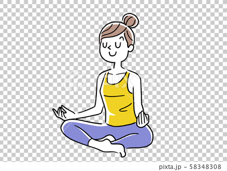 Illustration Material Woman Yoga Pose Stock Illustration 5408